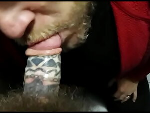 sucking tattooed cock