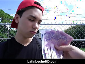 Amateur Virgin Latino Boy In Red Baseball Cap Paid To Fuck Stranger He Met On Streets POV