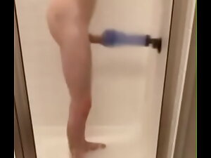 Indo fuck sex toy in the shower