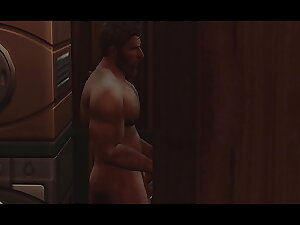 Secretly Sucking Straight Neighbor Through Gloryhole