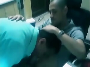 Blissful Indian Dr gives bj to patient